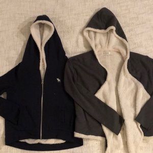 Abercrombie Girls Navy and Gray hoodie/sweatshirts